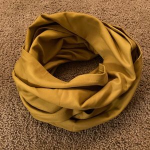 Adorable mustard colored infinity scarf